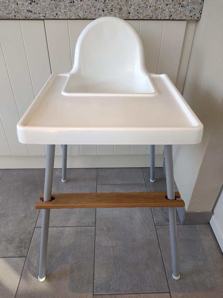 Voetensteun IKEA Antilop kinderstoel massief hernieuwd eiken, Verzenden, Nieuw, Meegroeistoel, Aanschuifbaar