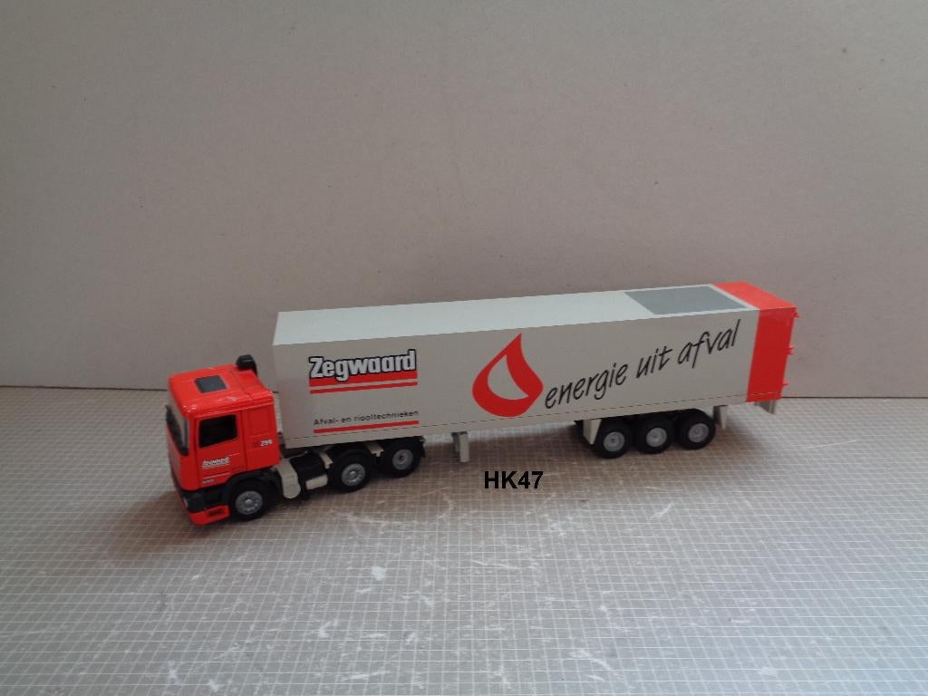 daf 95 twinsteer met zegwaard trailer, Hobby en Vrije tijd, Ophalen of Verzenden, Zo goed als nieuw, Bus of Vrachtwagen, Tekno