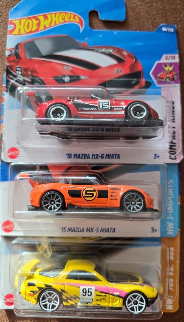 Mazda 3x Hotwheels, Ophalen of Verzenden, Nieuw, Auto