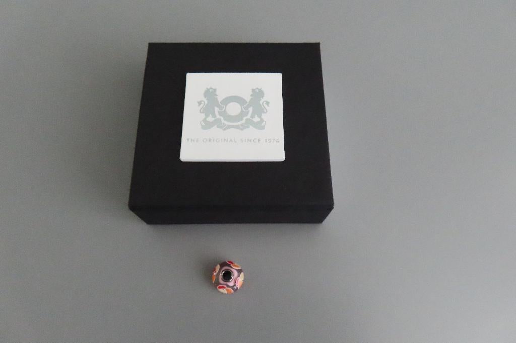 Trollbeads - Roze Fantasie zilveren glas bead, Ophalen of Verzenden, Zo goed als nieuw, Trollbeads, 1 bedel