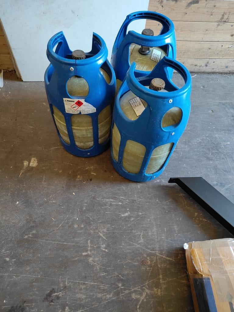 Drie keer gasfles propaan / lpg in 1 koop samen 75,- totaal!, Ophalen of Verzenden, Gebruikt, Overige
