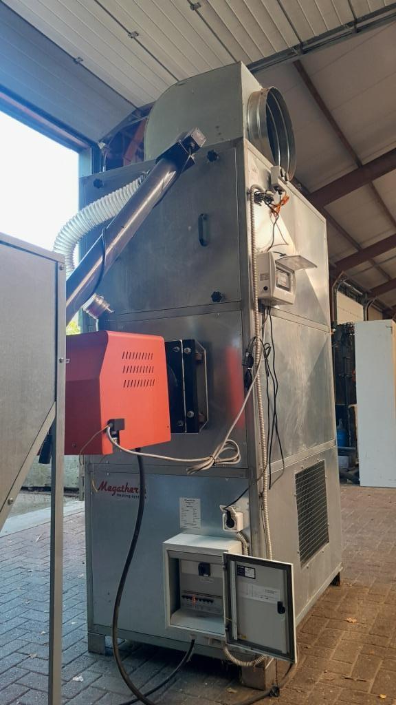 pelletkachel heteluchtheater op houtpellets  50-250kw, Huis en Inrichting, Kachels, Ophalen, Overige brandstoffen, Zo goed als nieuw