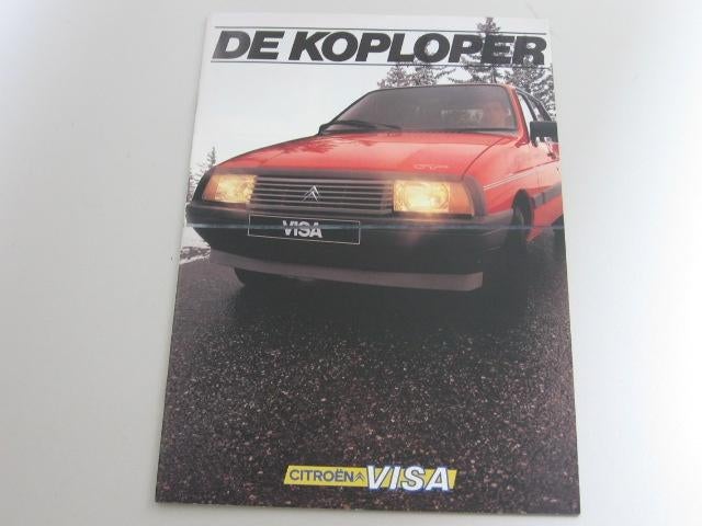 CITR 004 folder Citroen Visa, de koploper, model 1984, Boeken, Auto's | Folders en Tijdschriften, Zo goed als nieuw, Citroën, Ophalen of Verzenden
