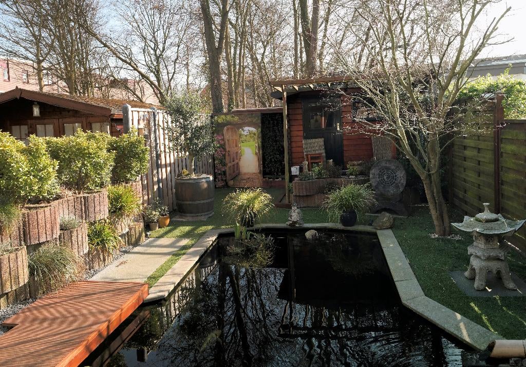 4x bloembakken beton gratis af te halen., Tuin en Terras, Ophalen, Gebruikt, Balkon, Beton