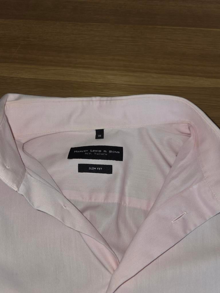Harvey Lewis & Sons overhemd Maat 39/104 (society shop), Ophalen of Verzenden, Zo goed als nieuw, Harvey Lewis & Sons, Halswijdte 39/40 (M)