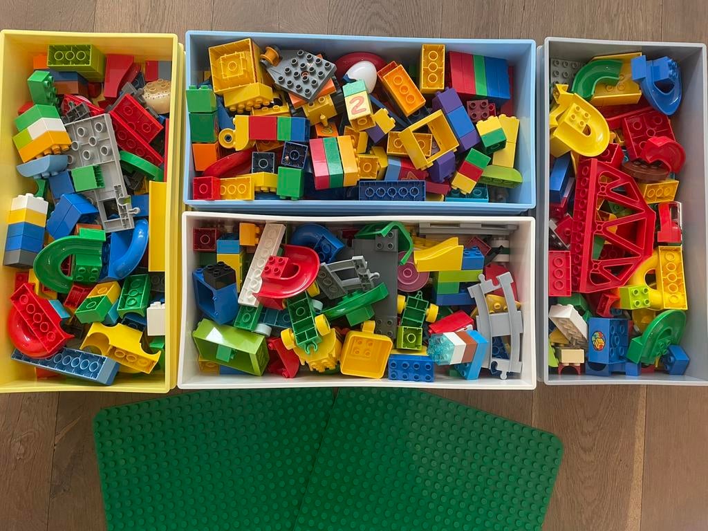 4 dozen Duplo + Duplo platen, Ophalen, Zo goed als nieuw