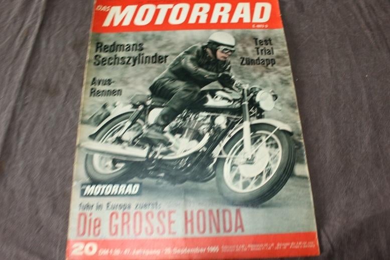 das Motorrad 25 sept 1965 Honda CB450 Zündapp Trial 100, Ophalen of Verzenden, Gelezen