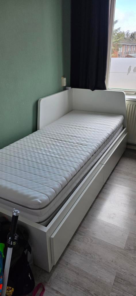 Bed, Ophalen, Tweepersoons, 80 cm