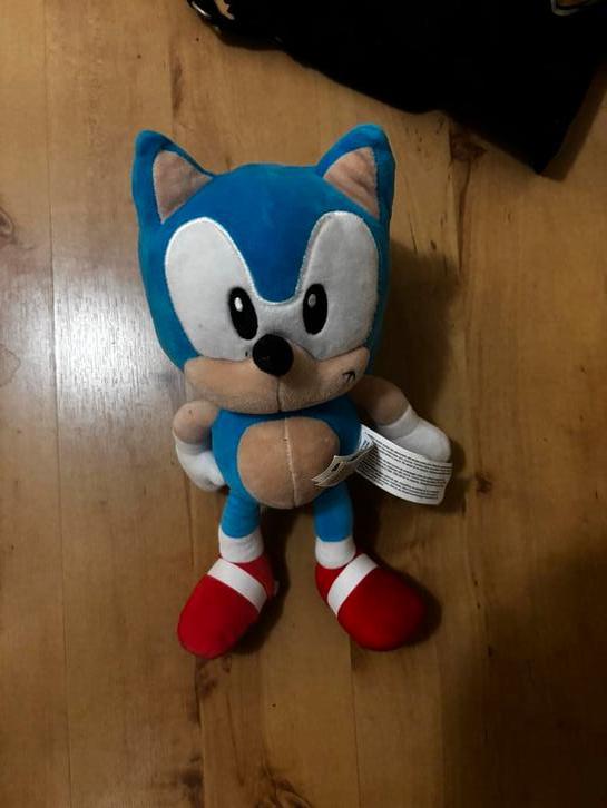 Sonic the Hedgehog Knuffel, Ophalen of Verzenden, Zo goed als nieuw, Overige typen