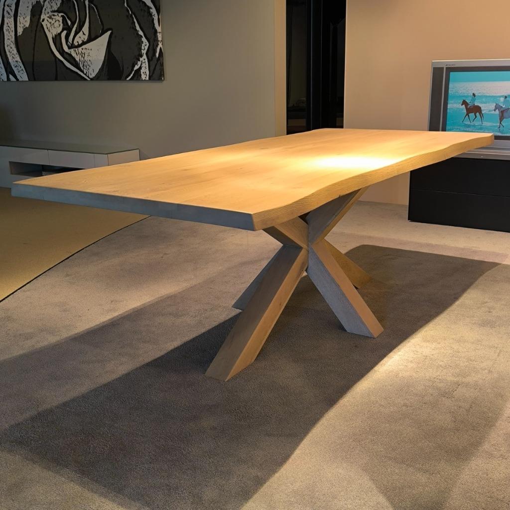 NIEUW: Eettafel Taranto Massief Hout, Ophalen, 50 tot 100 cm, Vijf personen of meer, Rechthoekig