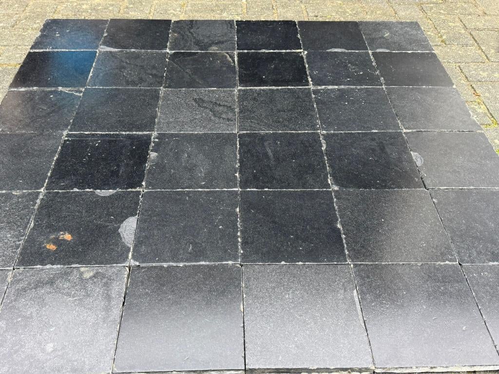 Antiek Belgisch hardsteen 10m2, Doe-het-zelf en Verbouw, Gebruikt, Hardsteen, 20 tot 40 cm, 10 m² of meer