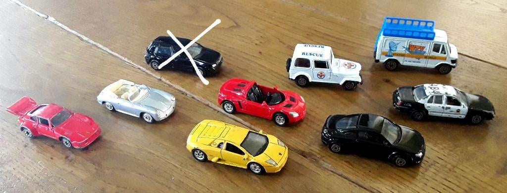 Welly modelauto s - kleine speelgoedauto s - 8 stuks, Ophalen of Verzenden, Gebruikt, Jongen of Meisje