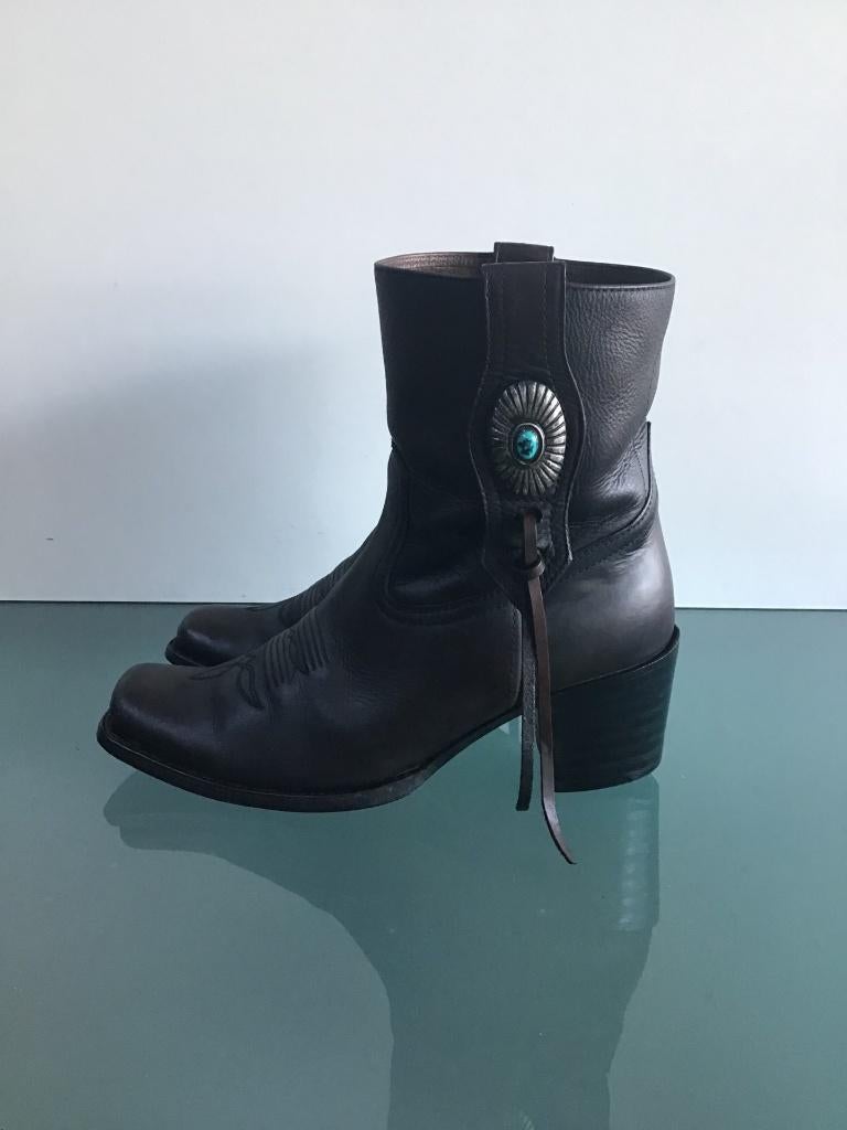Sendra boho 38 bruin | Laarzen | Gratis verzenden, Kleding | Dames, Schoenen, Zo goed als nieuw, Lage of Enkellaarzen, Bruin, Verzenden