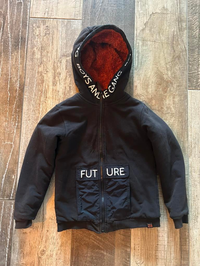 Borg vest zwart oranje Z8 maat 128/134, Kinderen en Baby's, Kinderkleding | Maat 128, Ophalen of Verzenden, Gebruikt, Jongen, Trui of Vest