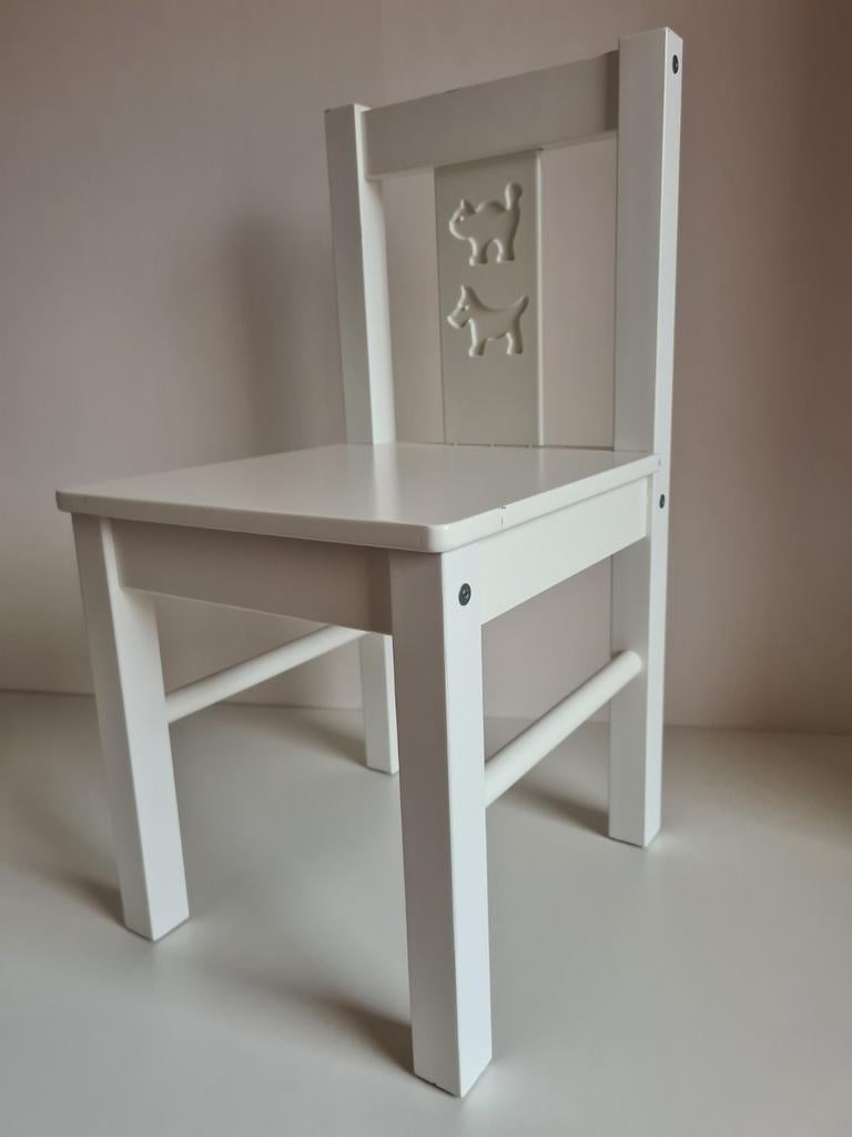Ikea houten Kritter kinderstoeltje, Kinderen en Baby's, Kinderkamer | Tafels en Stoelen, Ophalen, Gebruikt, Stoel(en)