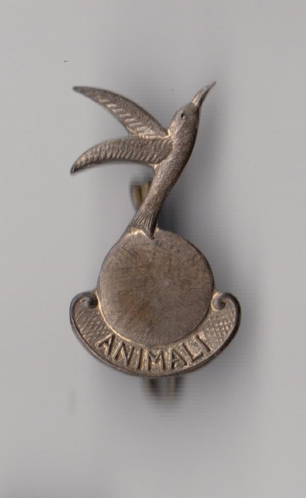 Dierentuin Animali Kolibri broche, Verzamelen, Speldjes, Pins en Buttons, Gebruikt, Speldje of Pin, Overige onderwerpen, Ophalen of Verzenden