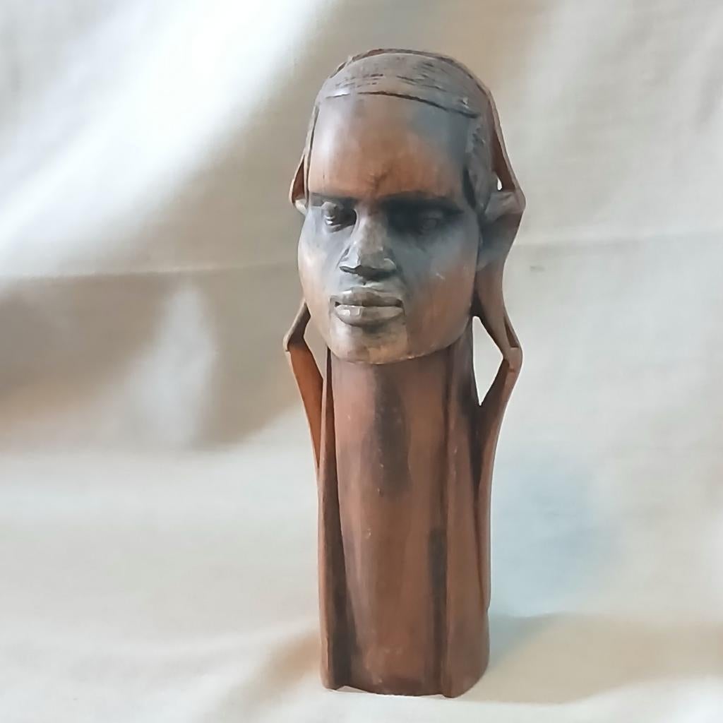 Houten beeld Afrikaans, Masaï, Kenia, Antiek en Kunst, Ophalen of Verzenden