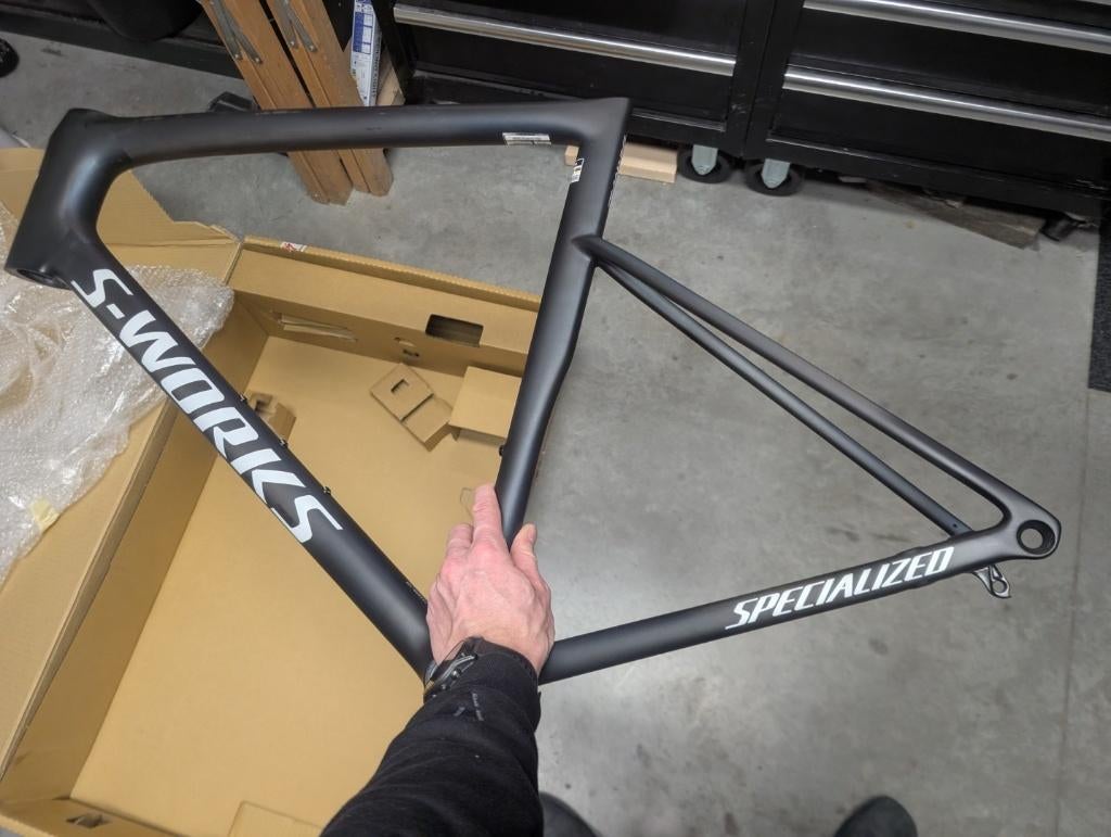 framesset Tarmac SL8 S-Works maat 58, Fietsen en Brommers, Fietsonderdelen, Frame, Ophalen of Verzenden, Carbon, Specialized S-Works