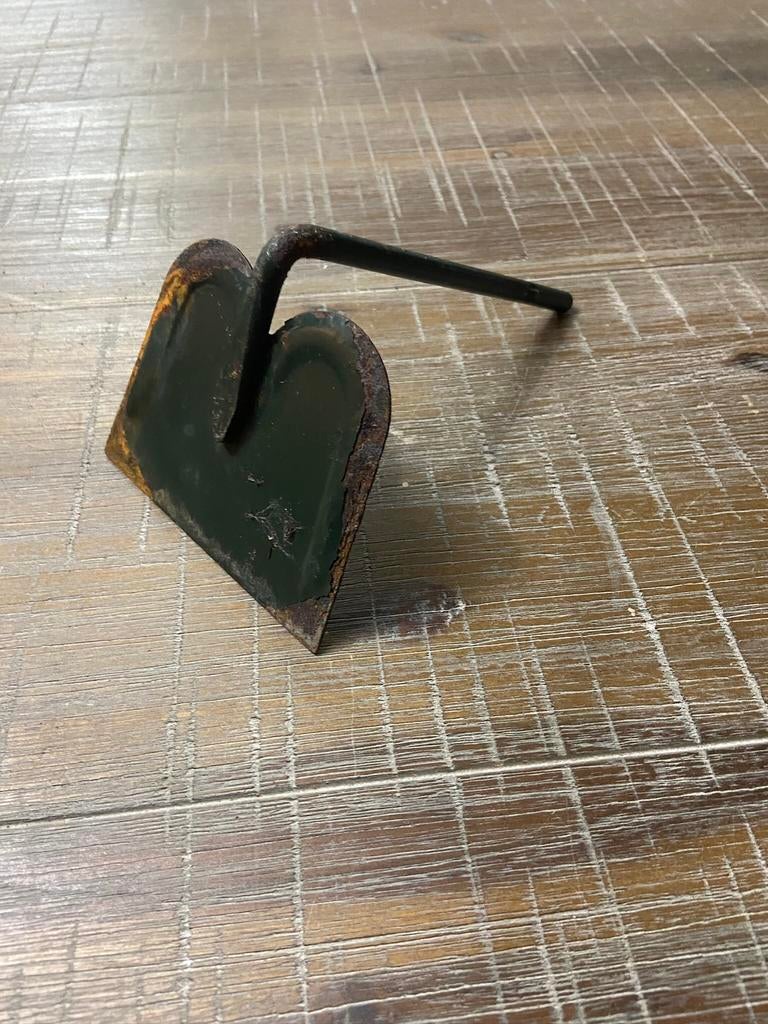 Donker groen Emaille schepje schrapertje, Antiek en Kunst, Antiek | Emaille, Ophalen of Verzenden