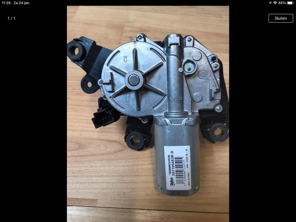 Captur ruitenwisser motor achterklep.2018!, Ophalen of Verzenden, Gebruikt, Renault