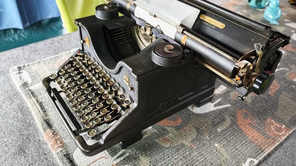 Olivetti m40 typmachine, Ophalen, Gebruikt