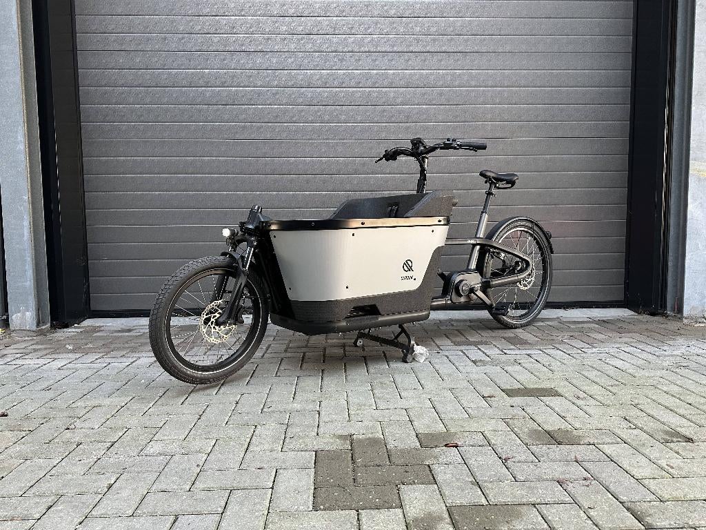 CarQon Bakfiets Elektrisch | Grijs
