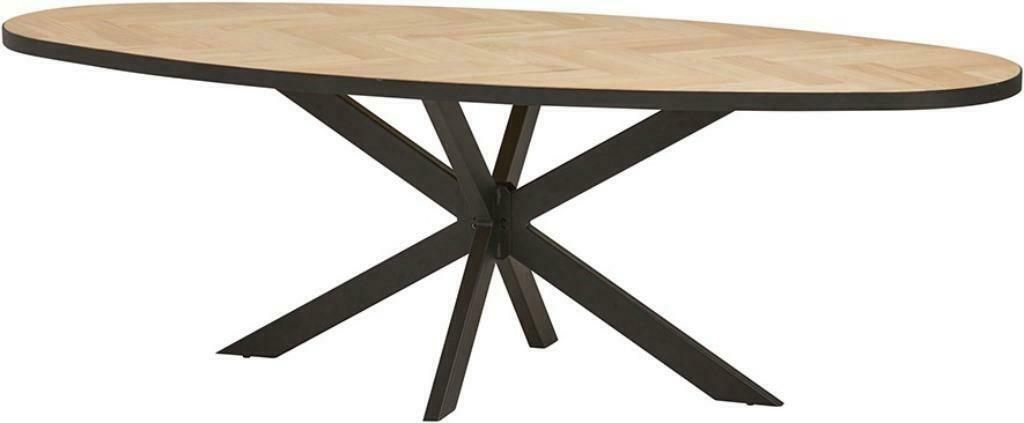 Ovale visgraat eetkamertafel, Huis en Inrichting, Tafels | Eettafels, Info@antiekgroothandel.com, Ophalen of Verzenden, 7602RG
