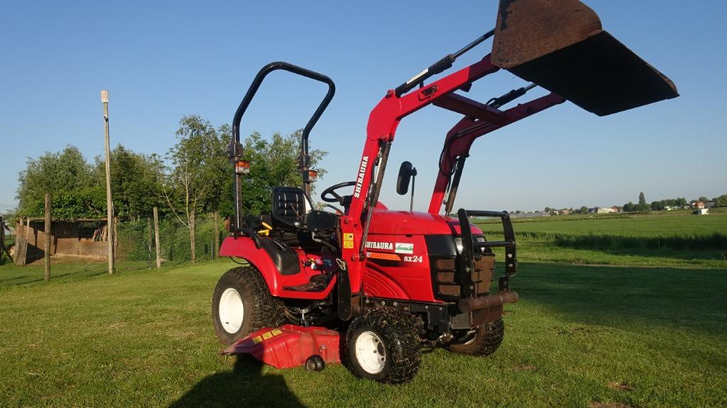 Shibaura SX24 smalspoor trekker met voorlader en maaidek, Ophalen, Overige typen