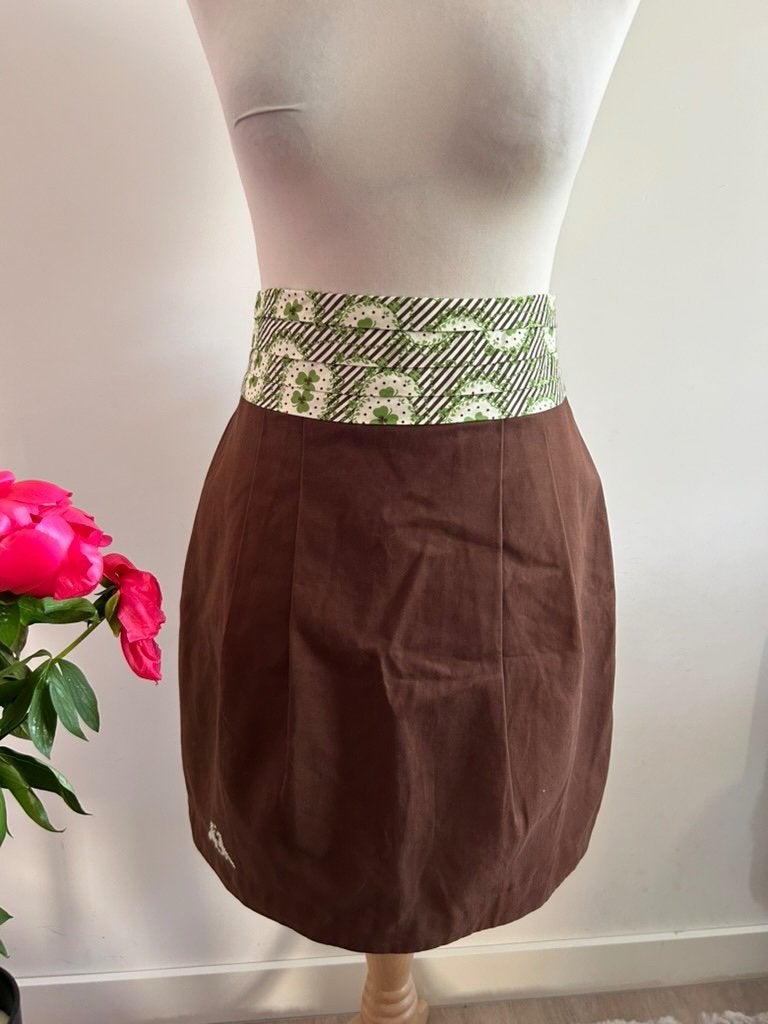Blutsgeschwister maat L bruin groene tulp rok NIEUW 661, Bruin, Maat 42/44 (L), Blutsgeschwister, Nieuw