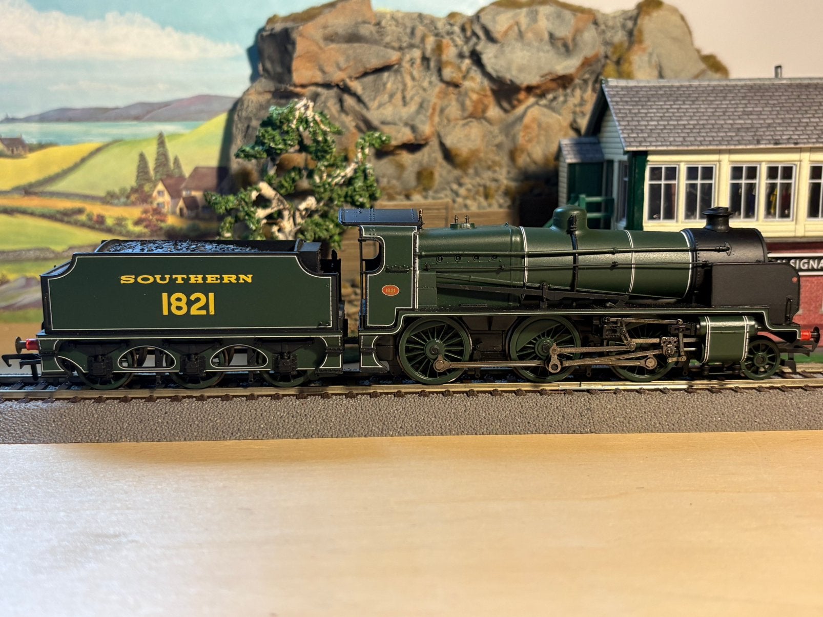 Bachmann Southern N-Class stoom loc 1821, Gebruikt, Analoog, Gelijkstroom, Locomotief