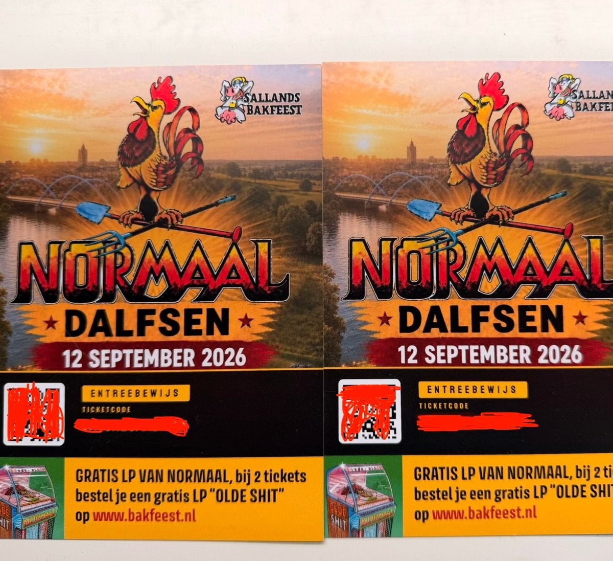 2 kaarten Normaal Pesse
