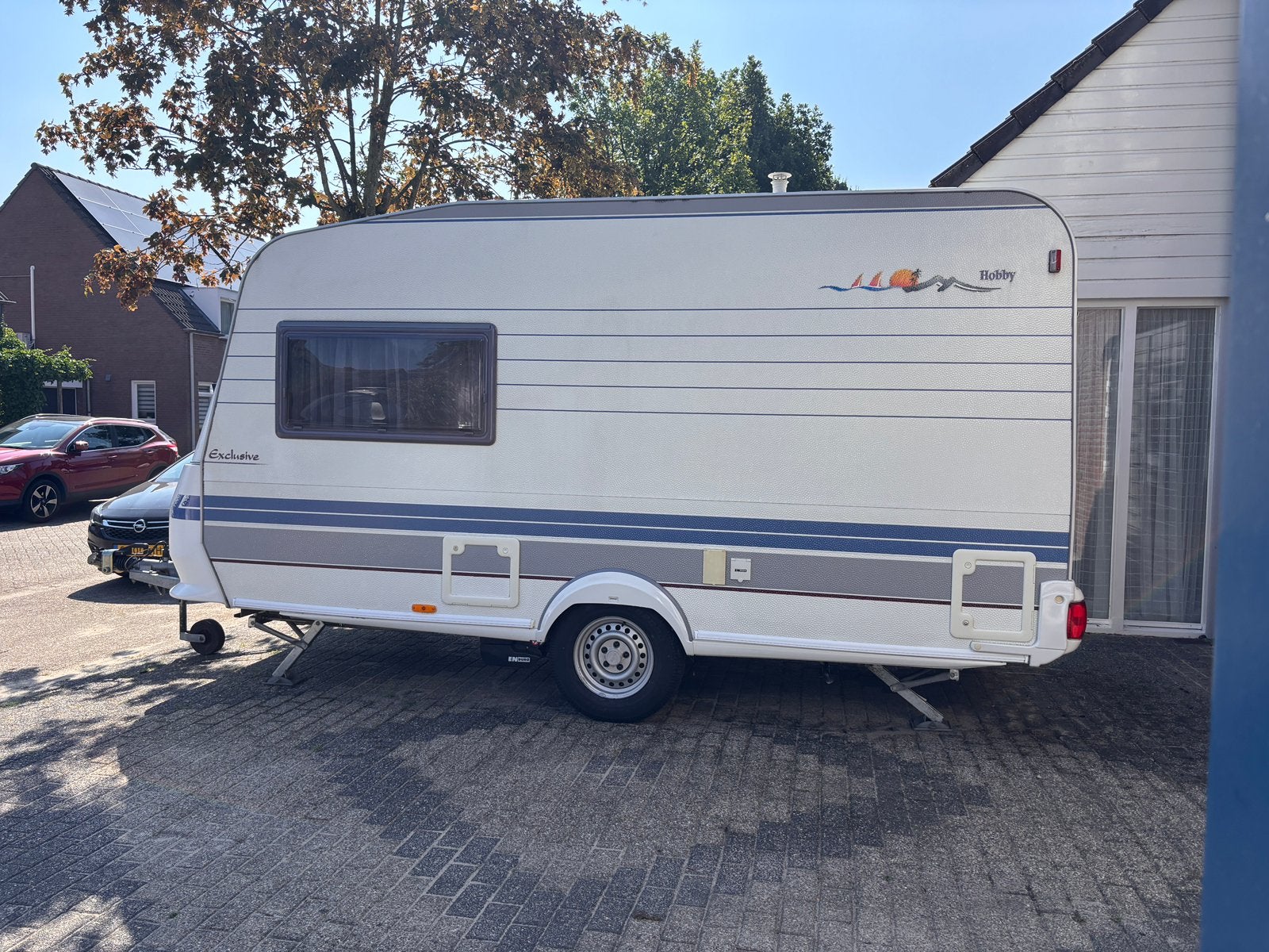 Nette HOBBY 400u EXCLUSIVE | 1997 | MOVER en VOORTENT |, Caravans en Kamperen, Mover, Hobby, Treinzit, Particulier