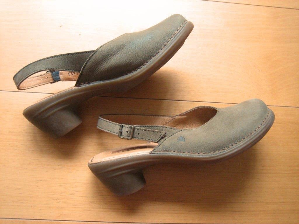 Zeer mooie kaki-leren schoen EL NATURALISTA 39 snazzeys, Kleding | Dames, Schoenen, Pumps, Verzenden, Nieuw, El Naturalista