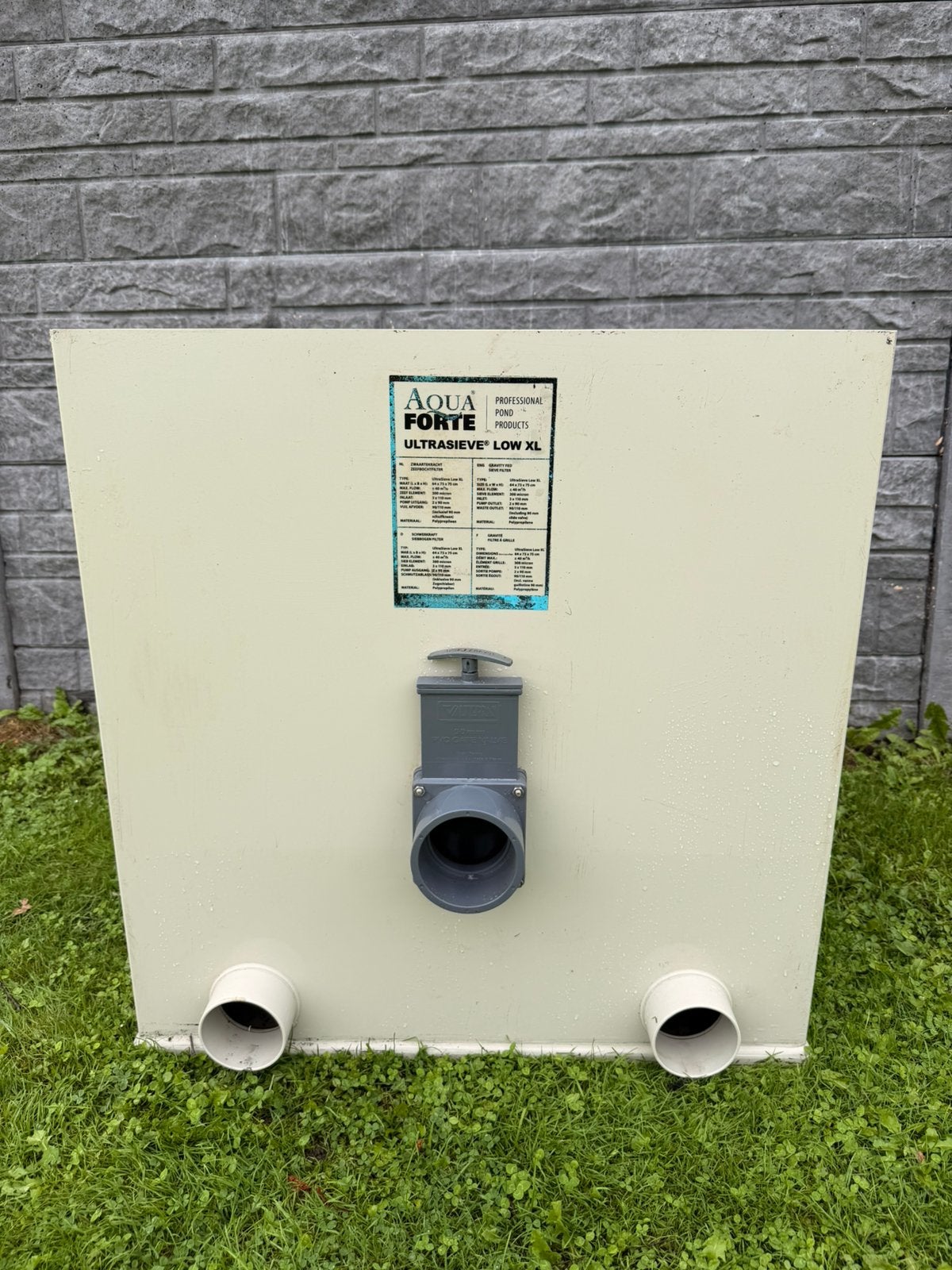 3 stuks AquaForte UltraSieve Low XL tot 40m3 per uur flow!!, Ophalen of Verzenden, Zo goed als nieuw, Vijverfilter