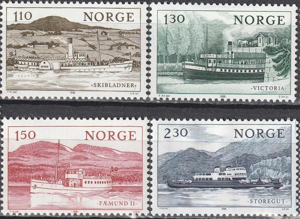 Noorwegen Michel nr. 841-844 Postfris, Verzenden, Noorwegen, Postfris