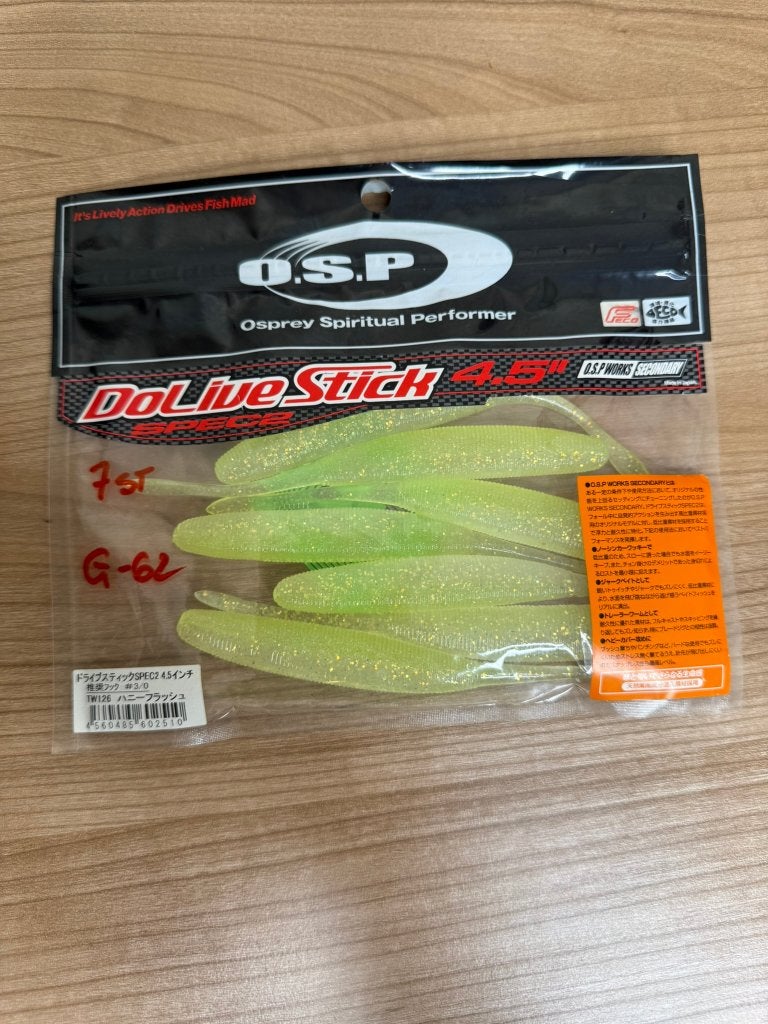 O.S.P DoLive Stick SPEC2 4.5” TW126 – 7 stuks, Watersport en Boten, Overige typen, Nieuw, Ophalen of Verzenden, E