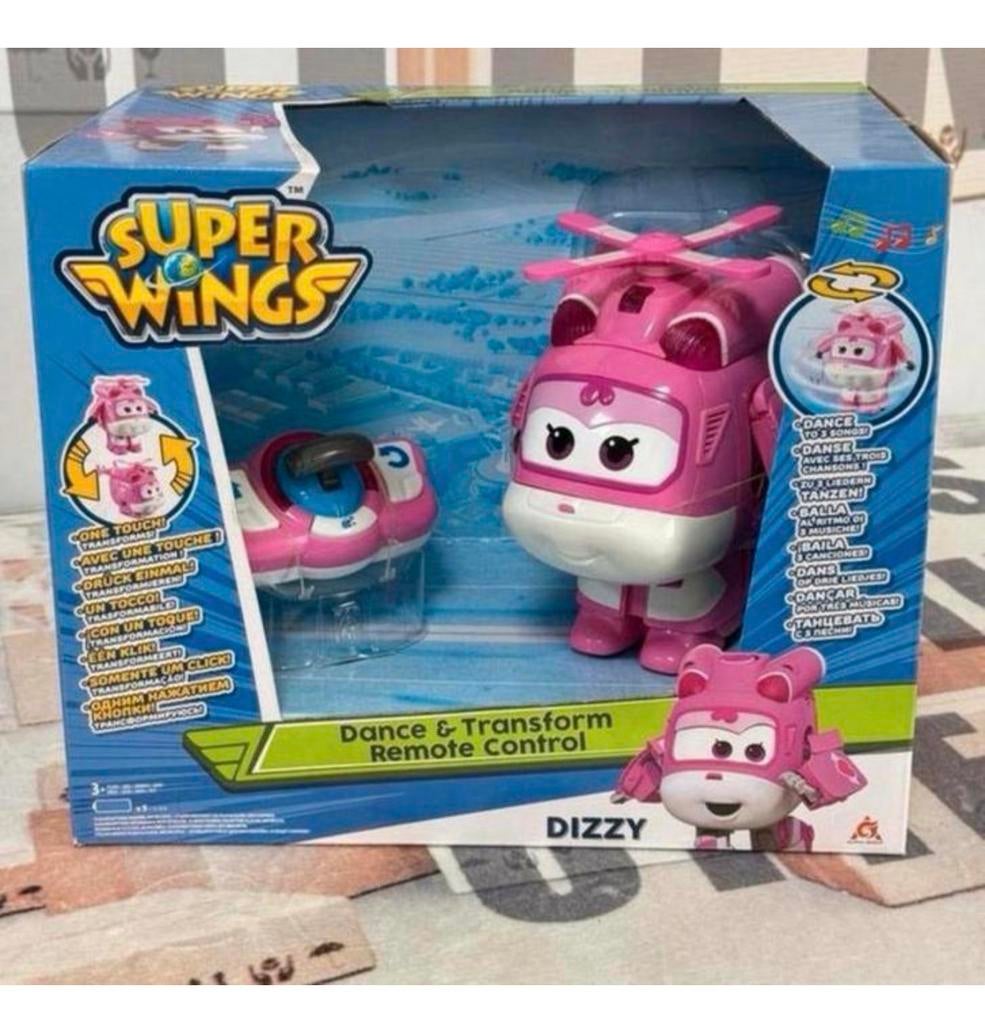 Super Wings DIZZY - Dance & Transform Helikopter bestuurbaar, Kinderen en Baby's, Speelgoed | Speelgoedvoertuigen, Nieuw, Ophalen of Verzenden
