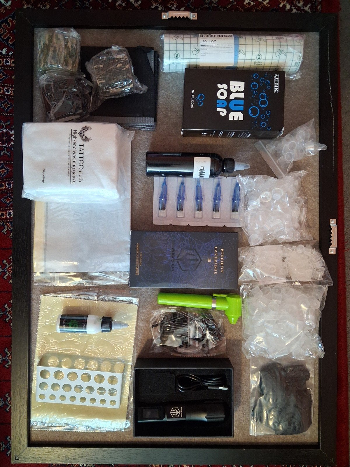 Complete Tattoo Set: Poseidon Rotary Machine & Supplies, Ophalen of Verzenden, Nieuw, Overige typen