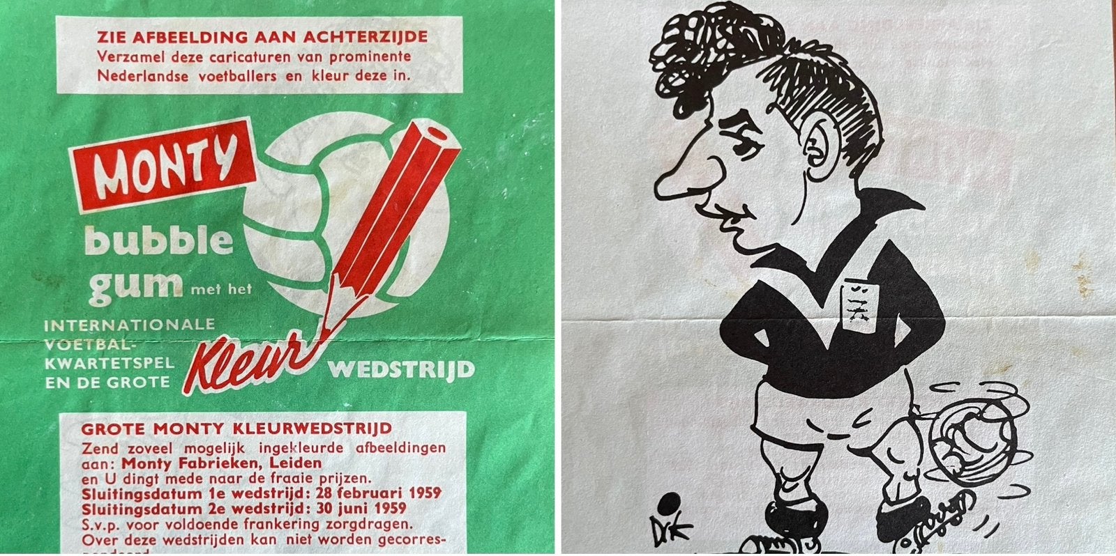 ABE Lenstra Monty Dik Bruynesteyn wikkel, Ophalen of Verzenden, Zo goed als nieuw, Buitenlandse clubs, Poster, Plaatje of Sticker