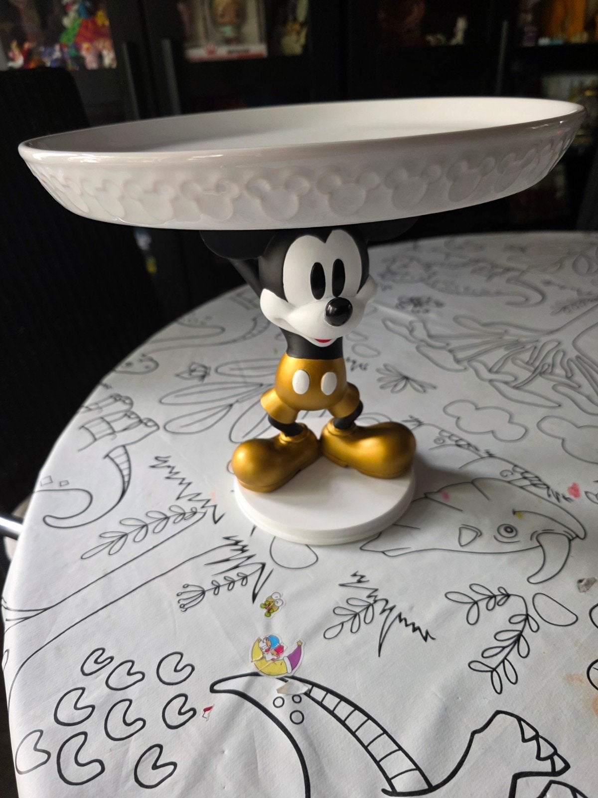 mickey taartplateau, Ophalen, Zo goed als nieuw, Taartplateau
