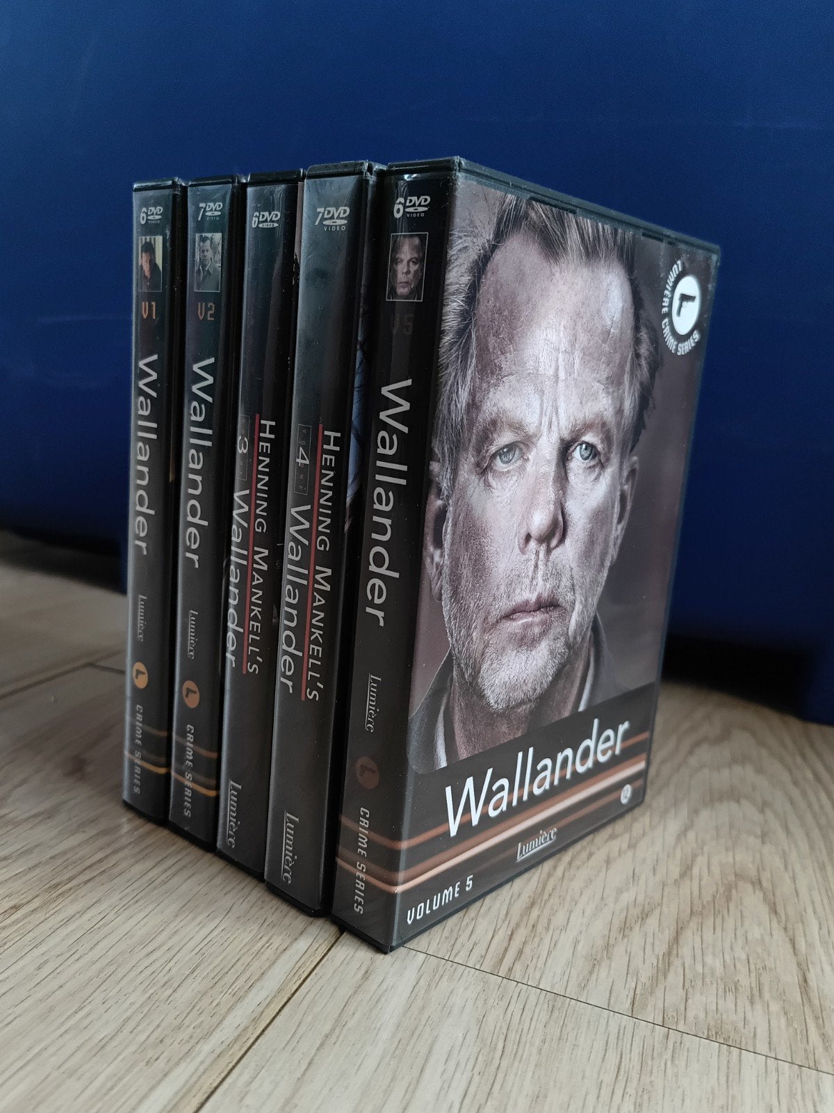 Wallander DVD set - Complete Collectie Seizoen 1-5, Cd's en Dvd's, Dvd's | Thrillers en Misdaad, Zo goed als nieuw, Detective en Krimi