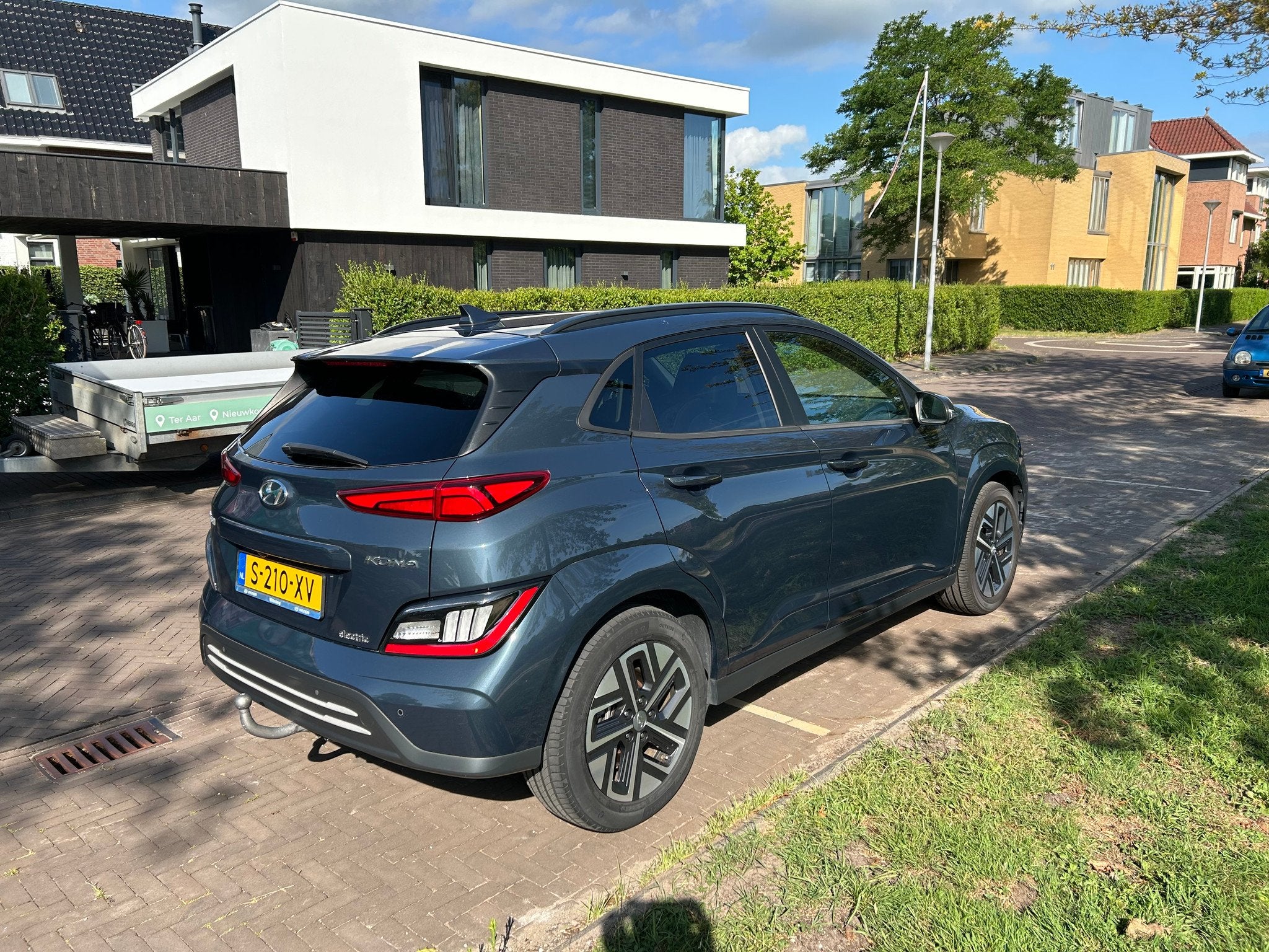 Hyundai Kona, Gebruikt, Blauw, LED verlichting, 204 pk