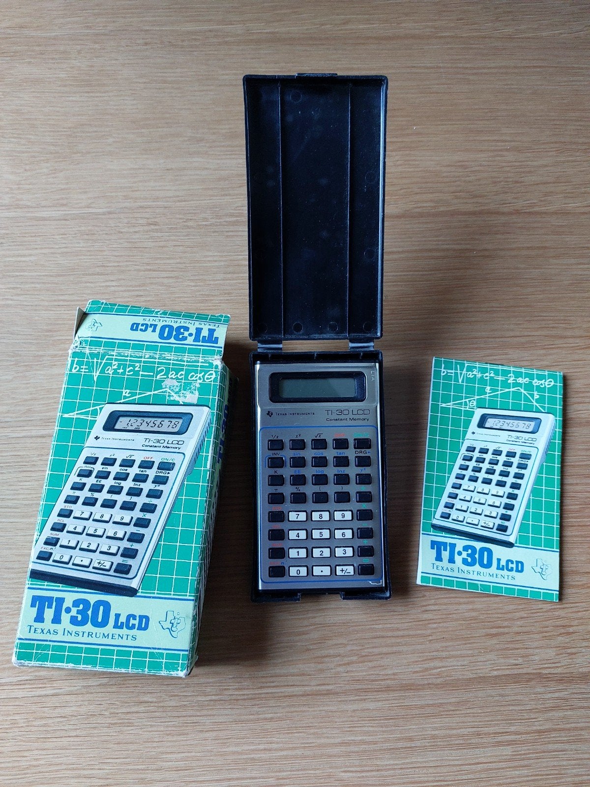 Texas instruments TI-30 LCD vintage rekenmachine uit 1984., Ophalen of Verzenden, Gebruikt