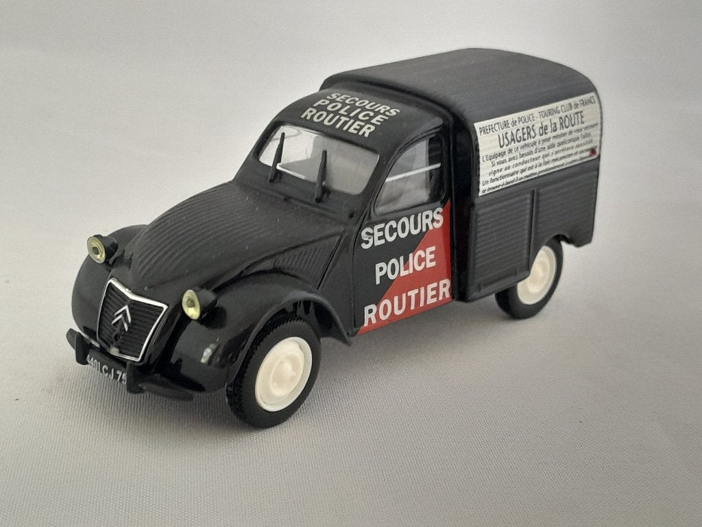 Citroën 2CV AU Secours Police Routier 1:43 van Norev, Ophalen of Verzenden, Zo goed als nieuw, Auto, Norev