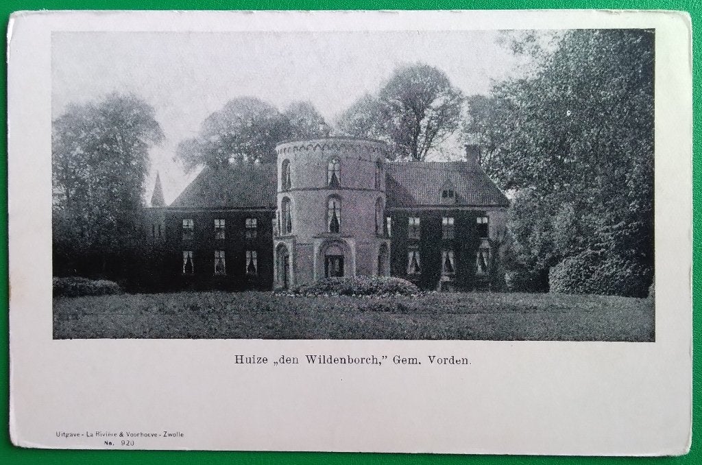 Huize den Wildenborch, gem. Vorden., Verzenden, 1920 tot 1940, Ongelopen, Gelderland
