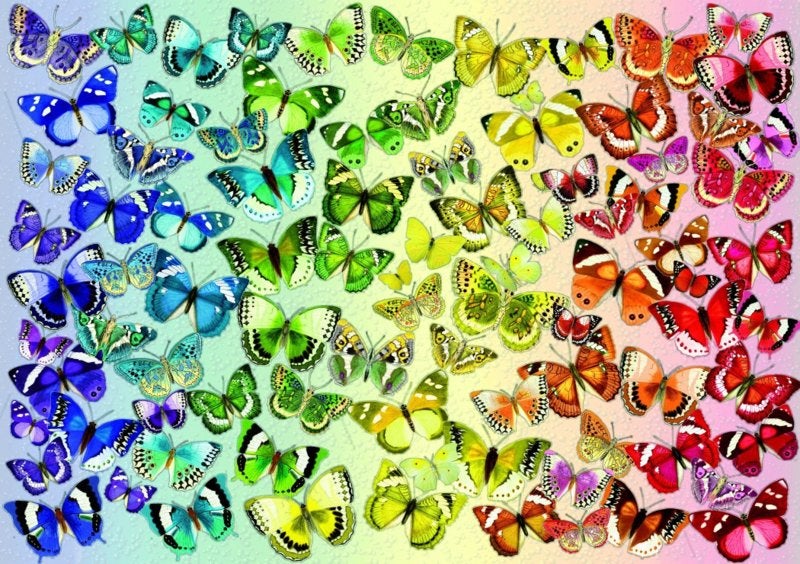 Bluebird - Butterflies - 1000 stukjes, Hobby en Vrije tijd, Denksport en Puzzels, Ophalen of Verzenden, 500 t/m 1500 stukjes, Nieuw