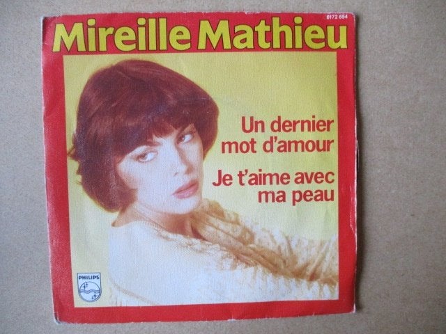 s3288 mireille mathieu - un dernier mot d'amour, Ophalen, Gebruikt, 7 inch, Overige genres