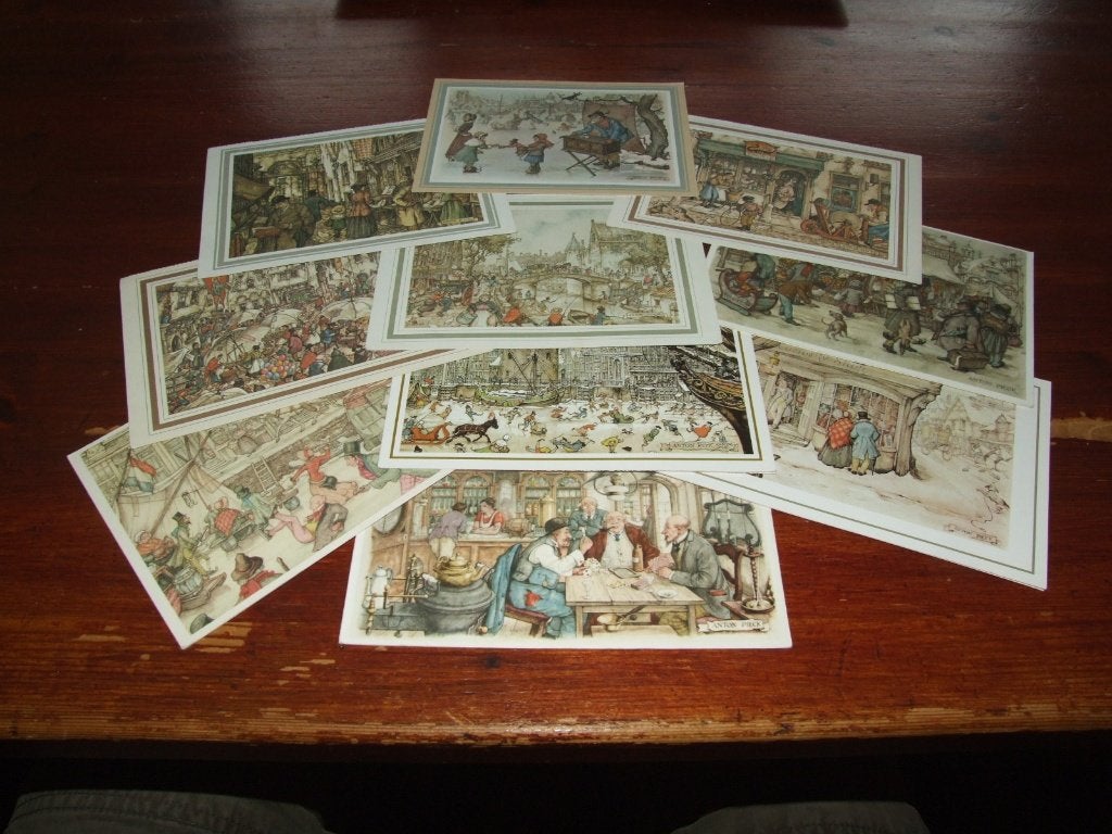 E - ILLUSTRATOR-ANTON PIECK - 10X, Gebruikt, Verzenden, Voor 1940, Prent