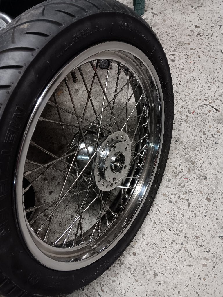 Harley 19 inch voorwiel, Motoren, Ophalen of Verzenden, Gebruikt