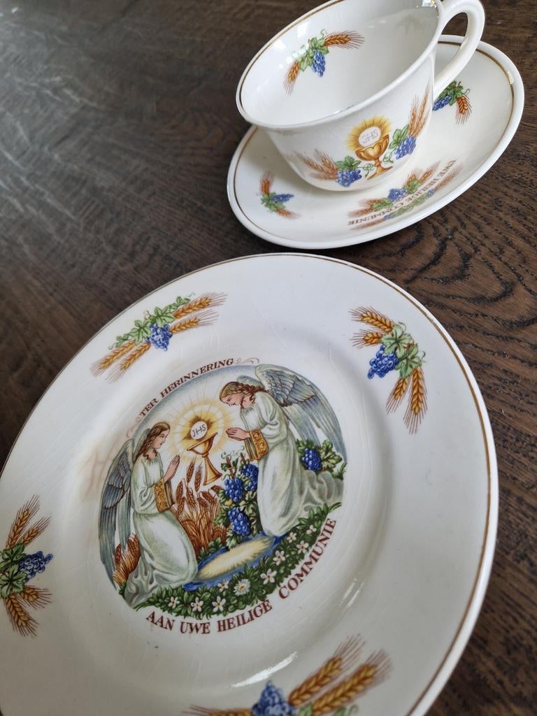 Petrus ragout communiesetje., Antiek en Kunst, Antiek | Servies los, Ophalen of Verzenden